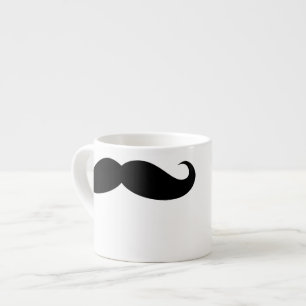 Xícara De Espresso Rosto Engraçado Mustache