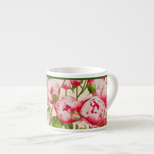 Xícara De Espresso Rosy Abundance em uma Espresso Mug (Frente Esquerda)