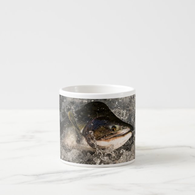 Xícara De Espresso Salmão de Salmão (Frente)