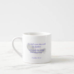 Xícara De Espresso Salmos 91:4 Ele te cobrirá com suas penas