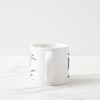 Xícara De Espresso Sangue Italiano Corre Nas Veias Às Vezes Vinho