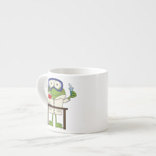 Xícara De Espresso Sapo no laboratório de ciência