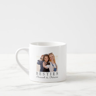 Xícara De Espresso Script de Foto Personalizada para Melhor Amiga BFF