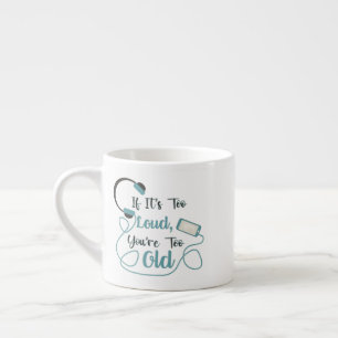 Xícara De Espresso Se é muito alto, você é muito velho, música, citaç