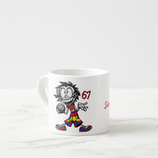Xícara De Espresso Seis sete! Meme (Frente Esquerda)