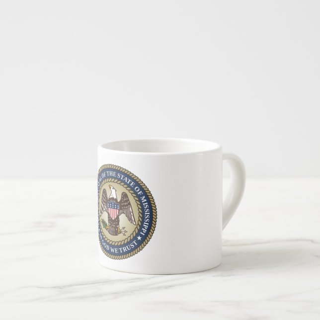 Xícara De Espresso Selo do Mississippi (Frente Esquerda)