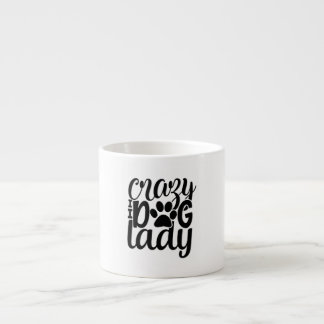 Xícara De Espresso Senhora Cachorro Louco