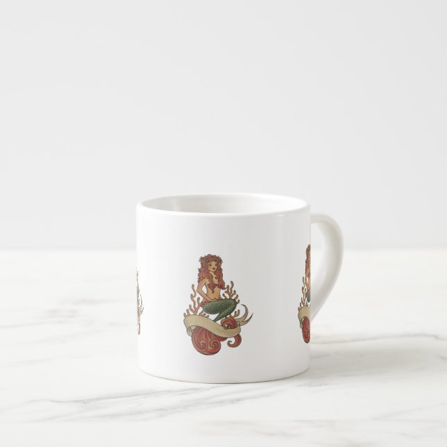 Xícara De Espresso sereia (Frente Esquerda)