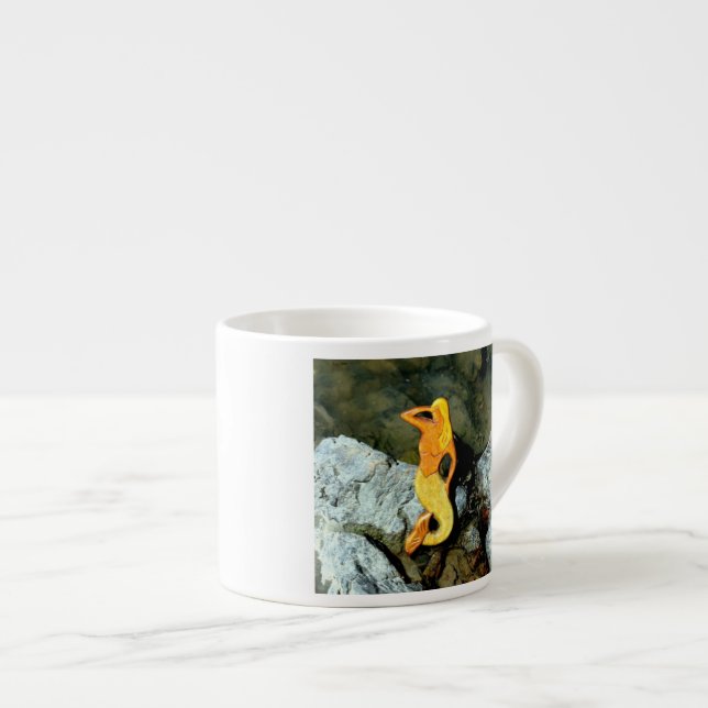 Xícara De Espresso sereia loura da vigia (Frente Esquerda)