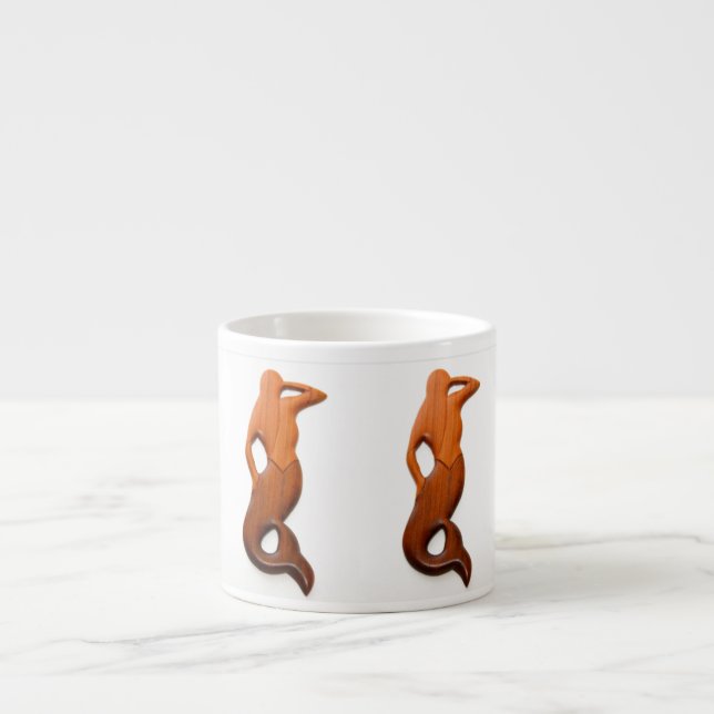 Xícara De Espresso sereias de observação tan (Frente)