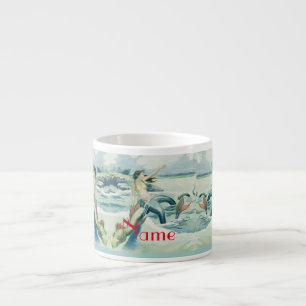 Xícara De Espresso Serpente de Serpente de Sereia Marinha Thunder_Cov