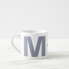 Xícara De Espresso Seu monograma e nome espresso mug