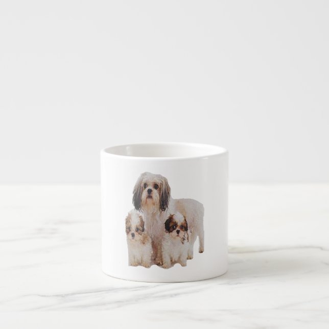 Xícara De Espresso Shih-tzu cfeee mug (Frente)
