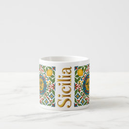 Xícara De Espresso Sicília Padrão Siciliano