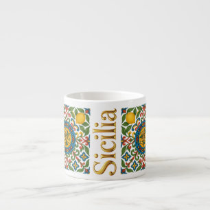 Xícara De Espresso Sicília Padrão Siciliano