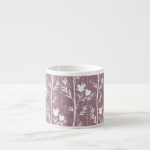 Silhueta Floral Botânica Rosa Mauve Quiet