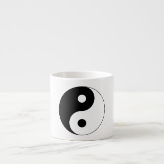 Xícara De Espresso Símbolo Espiritual Yin Yang