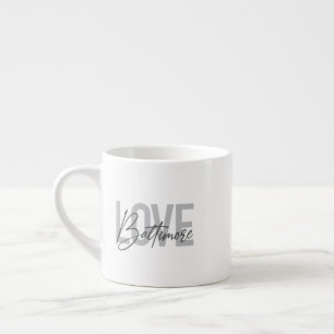 Xícara De Espresso Simples, moderna tendência urbana design Love Bal