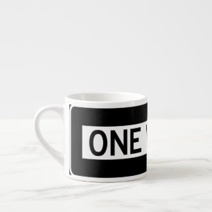 Xícara De Espresso Sinal de sentido único