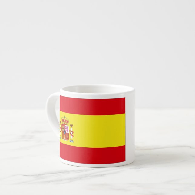 Xícara De Espresso Sinalizador de espanha (Frente Esquerda)