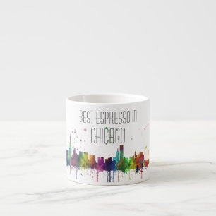 XÍCARA DE ESPRESSO SKYLINE DE CHICAGO, ILLINOIS