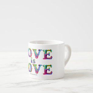 Xícara De Espresso SlipperyJoe amor é amor gotejando derretendo dinâm