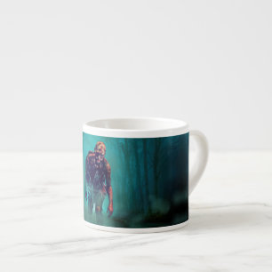 Xícara De Espresso SlipperyJoe figura de zumbi aterrorizante isolada