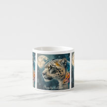 Snow Leopard Moon Specialty Mug