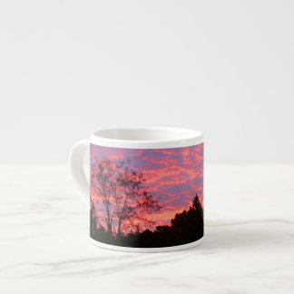 Xícara De Espresso Sol Rosa Vibrante