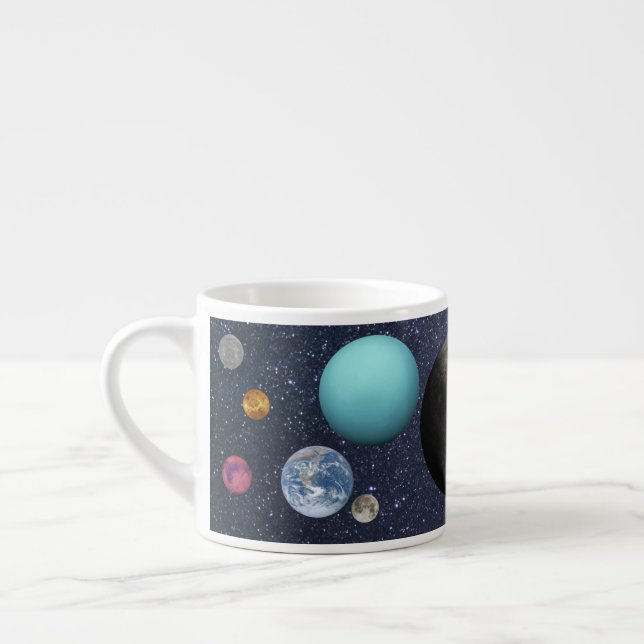 Xícara De Espresso Solar system planets (Esquerda)