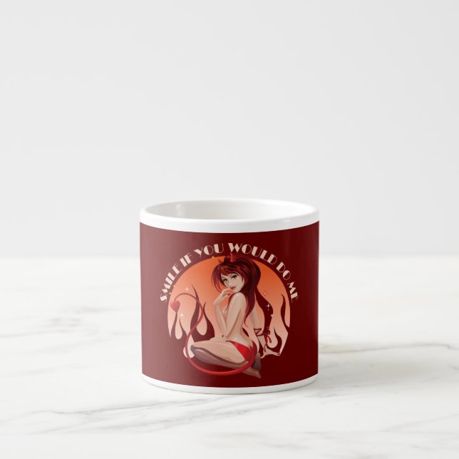 Xícara De Espresso Sorria Se Você Me Fizesse... (Frente)