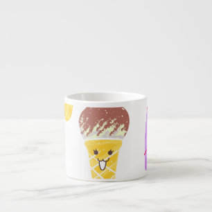 Xícara De Espresso Sorvetes Kawaii, um padrão bonito e perfeito.