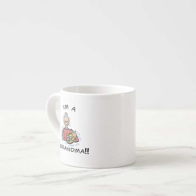 Xícara De Espresso Sou vovó-vovó e presentes (Frente Esquerda)