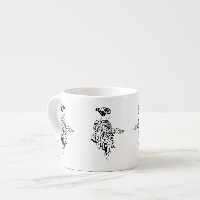 Xícara De Espresso Specialty Mug : Antiga estátua de escultura grega (Frente Esquerda)