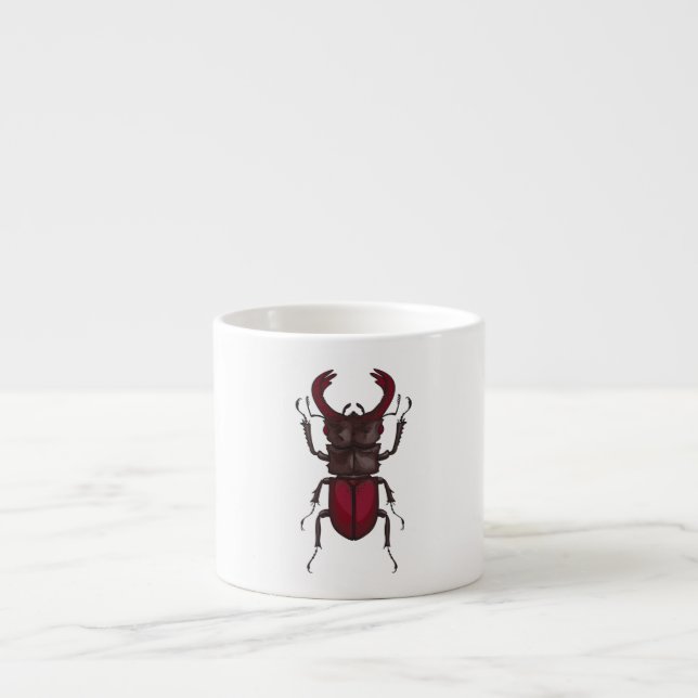 Xícara De Espresso Stag beetle (Frente)