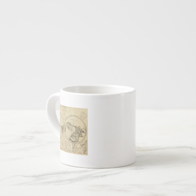 Xícara De Espresso Superfície da terra do mundo (Frente Esquerda)