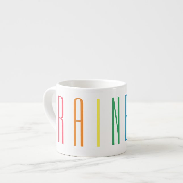 Xícara De Espresso Taça de Espresso RAINBOW (Frente Esquerda)