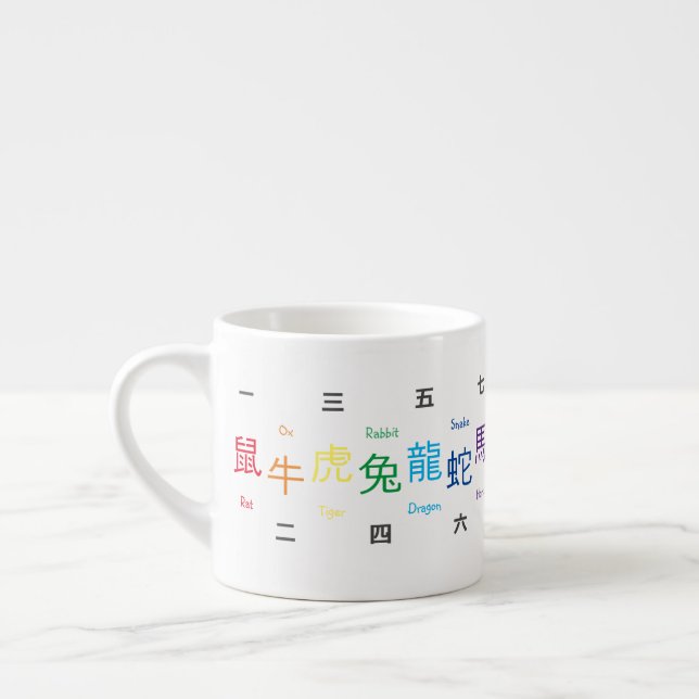 Xícara De Espresso Taça De Espresso Zodiac (Esquerda)