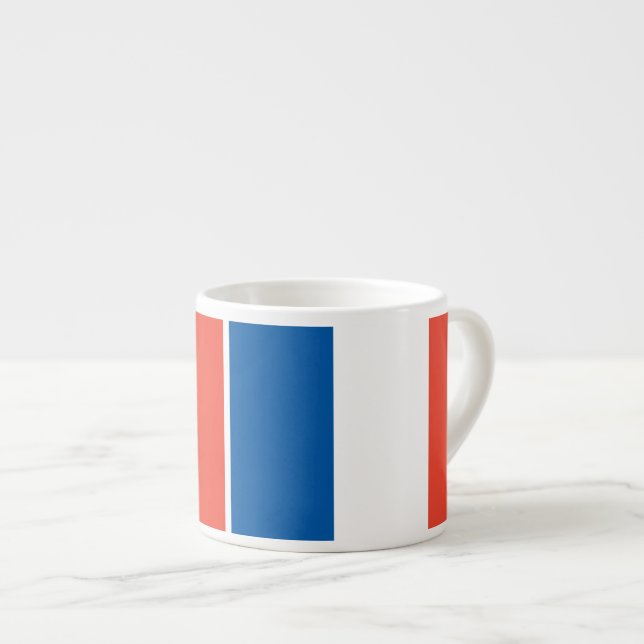Xícara De Espresso Taça de expresso França estandarte (Frente Esquerda)