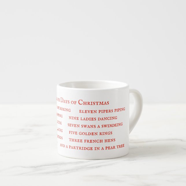 Xícara De Espresso Taça Espresso de 12 DIAS (Frente Esquerda)