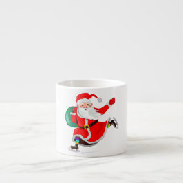 Xícara De Espresso Taça Espresso de Natal Santa Claus