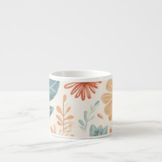 Xícara De Espresso Taça Floral de Design Elegante