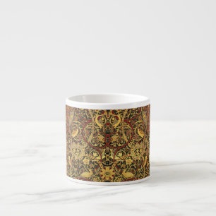 Xícara De Espresso Tapeçaria Faux William Morris Bullerswood
