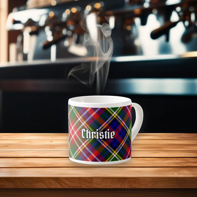 Xícara De Espresso Tartan do Clã Christie (Criador carregado)