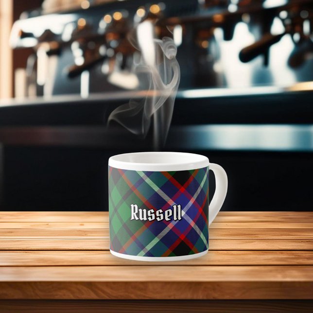 Xícara De Espresso Tartan do Clã Russell (Criador carregado)