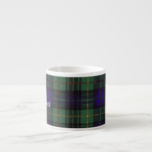 Xícara De Espresso Tartan do Scottish da xadrez da caça do clã de