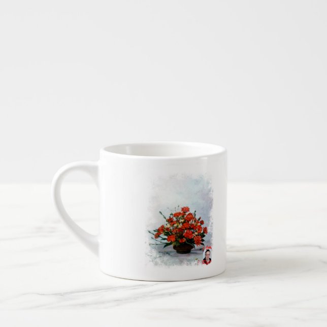 Xícara De Espresso Taza de Espresso Bodegón de Flores (Esquerda)