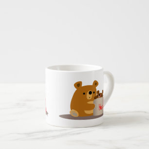 Xícara De Espresso Tchau Querida! Urso Espresso De Cartoon Bonito