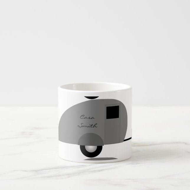 Xícara De Espresso Teardrop Trailer Minúsculo Thunder_Cove (Frente)