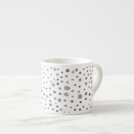Xícara De Espresso Terra Confetti Watercolor Pontos Espresso Mug